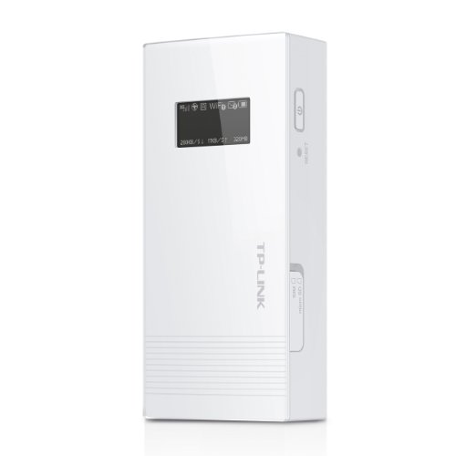 TP-Link M5360 Mobiler MIFI WLAN-Router mit Power Bank (WiFi Hotspot, 5200mAh interne Akku, SIM-Kartensteckplatz, OLED-Display, microSD-Kartenslot, HSPA+, 3G)