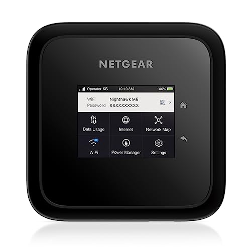 NETGEAR Nighthawk M6 (MR6150) | 5G Router Sim-Karte WiFi 6 | Mobile LTE Router 5G | 5G Modem | Mobiler 5G Hotspot| Ultraschneller, bis zu 2.5 GBit/s, Verbindung von bis zu 32 Geräten NETGEAR Nighthawk M6 (MR6150) | 5G Router Sim-Karte WiFi 6 | Mobile LTE Router 5G | 5G Modem | Mobiler 5G Hotspot| Ultraschneller, bis zu 2.5 GBit/s, Verbindung von bis zu 32 Geräten