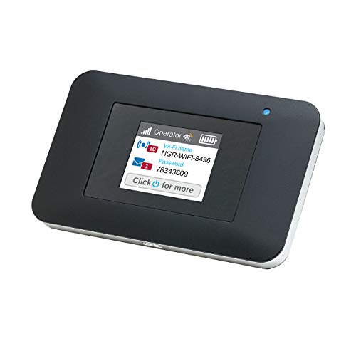 Netgear AC797 Mobiler 4G LTE Router & WLAN Router | AirCard mit bis zu 400 MBit/s Downloads | LTE Cat 13 Hotspot bis 32 Geräte | WiFi überall einrichten | für jede SIM-Karte freigeschaltet