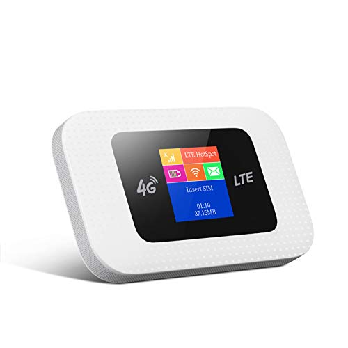 WISE TIGER 4G LTE MiFi, Portable Travel Wi-Fi with SD Card Slot 4G Mobile WiFi Hotspot Unlocked to All Networks, 6 Hours Long Lasting Battery, Colorful LCD Display WISE TIGER 4G LTE MiFi, Portable Travel Wi-Fi with SD Card Slot 4G Mobile WiFi Hotspot Unlocked to All Networks, 6 Hours Long Lasting Battery, Colorful LCD Display