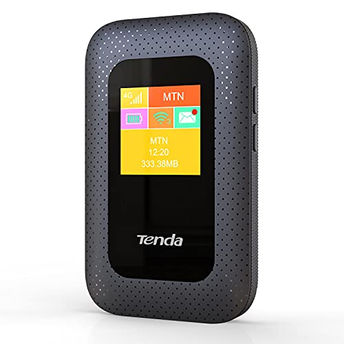 Tenda 4G185 Mobiler WLAN Router (4G/LTE bis zu 150Mbit/s Download, 50Mbit/s Upload, Hotspot, Cat.4), 2100mAh Akku, Plug & Play, kompatibel mit Allen SIM Karten, Mehrfarbig Tenda 4G185 Mobiler WLAN Router (4G/LTE bis zu 150Mbit/s Download, 50Mbit/s Upload, Hotspot, Cat.4), 2100mAh Akku, Plug & Play, kompatibel mit Allen SIM Karten, Mehrfarbig