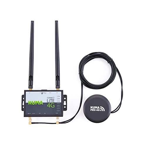 KUMA Connect PRO Kit – 4G Router mit Freigeschalteter SIM Karte und WiFi Geschwindigkeitsverstärker mit Außenantenne – Verwandeln Sie das LTE Signal in einen WLAN Hotspot für Zuhause Haus Garten Büro KUMA Connect PRO Kit – 4G Router mit Freigeschalteter SIM Karte und WiFi Geschwindigkeitsverstärker mit Außenantenne – Verwandeln Sie das LTE Signal in einen WLAN Hotspot für Zuhause Haus Garten Büro
