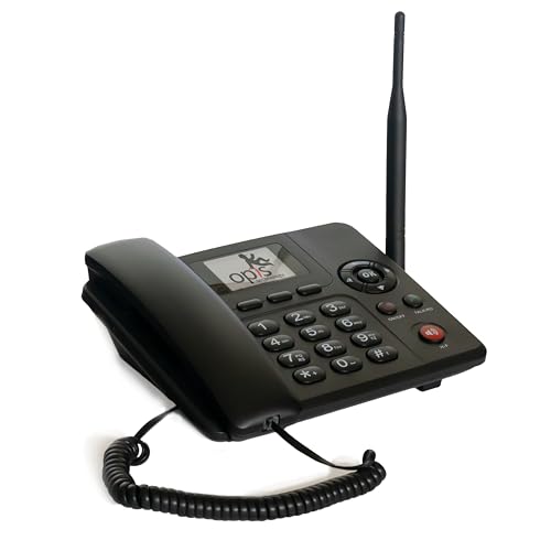 Opis Technology Opis Purofon Mobile 4G (EU Version): Mobile GSM Tischtelefon mit SIM-Karte/Seniorenhandy Ersatz/Seniorentelefon/SIM Tischtelefon (alle Netze, 0GB Speicher) in schwarz Opis Technology Opis Purofon Mobile 4G (EU Version): Mobile GSM Tischtelefon mit SIM-Karte/Seniorenhandy Ersatz/Seniorentelefon/SIM Tischtelefon (alle Netze, 0GB Speicher) in schwarz