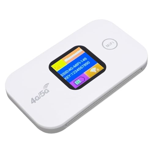 VBESTLIFE Tragbares Mobiles WLAN, 4G 5G Hochgeschwindigkeit 300 Mbit/S LTE Internet Hotspot -Gerät, Unterstützung Bis zu 10 Benutzer, SIM -Karte, für Trave Camping